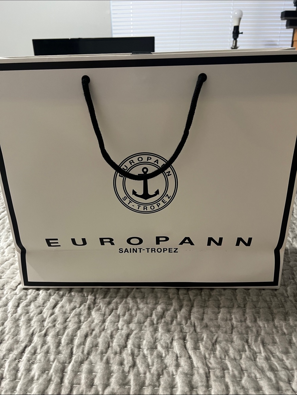 St. Tropez White and Black Men’s Shopping Tote